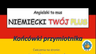 Końcówki przymiotnika  Angielski to mus NIEMIECKI TWÓJ PLUS  Niemiecki gramatyka [upl. by Suhsoj882]