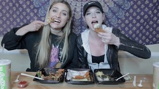 Veggie Grill Mukbang  Crazy Spring Break Storytimes [upl. by Nwahsan83]