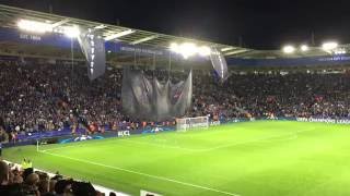 Leicester City Champions League Debut UCL Anthem  Prematch Display [upl. by Ilaire]