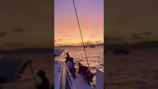 Beautiful sunset cruise Trip langkawitravel youtubeshorts viralvideos sea sunset songshorts [upl. by Jorgensen]