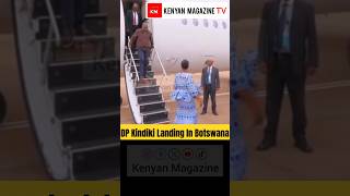 Kenyas Deputy President Kithure Kindiki landing in Botswana [upl. by Aiam852]