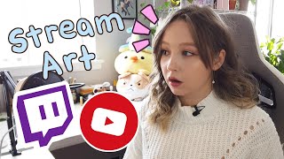 How to Stream Art on Twitch or YouTube  Tips to Get Started [upl. by Salohcim711]