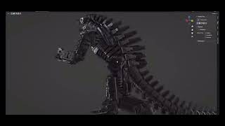 Mechagodzilla 2021 REMODEL Animation Test Kaiju Universe 2162024 [upl. by Freytag]