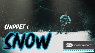 TRAILTECH Mountainbiking Harz  GATES Carbon Drive  Snippet 1  SNOW [upl. by Bergren]