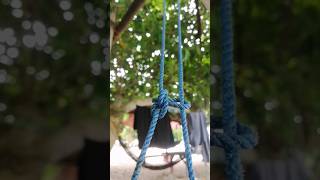 Nylon rope tying on a tree roperescue knot shortsviral shorts knottying knottutorial [upl. by Melliw]