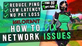 How to Fix ALL NETWORK ISSUES in VALORANT in 2024  Best Network Settings for Windows✅ [upl. by Kettie]