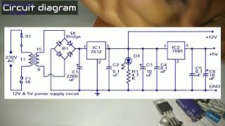 220VAC to two 5VDC amp 12VDC converter ACDC converters [upl. by Nniuq352]