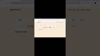 Easy Way to create Ecommerce Cart Page In Next JS  shortsfeed ytshorts [upl. by Lelah]