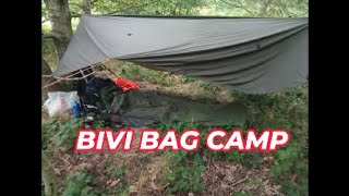 British army bivI bag woodland stealth camp stealthcampingalliance [upl. by Rairb]