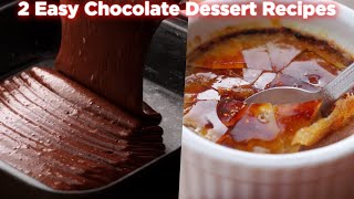 2 Easy Chocolate Dessert Recipes [upl. by Irene]