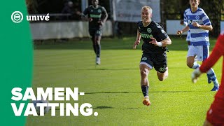 Samenvatting FC Groningen O21  De Graafschap 2425 [upl. by Grange]