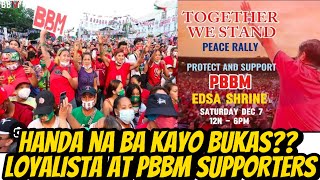 PBBM SUPPORTERS HANDA NG SUMUGOD SA EDSA SHRINE BUKAS [upl. by Ylurt]