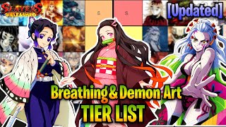 Updated EASTER Breathing amp BDA Tier List In Slayers Unleashed [upl. by Salokcin]