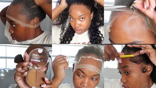 MELT THAT WIG EASY STEP BY STEP BEGINNER FRIENDLY TECHNIQUES  HOW TO HOLD ME DOWN ADHESIVE SPORT [upl. by Bunce]