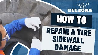 How To Repair A Tire Sidewall Damage [upl. by Llennoc872]