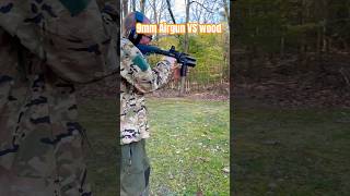 Bintac T9 9mm airgun VS wood [upl. by Westerfield]