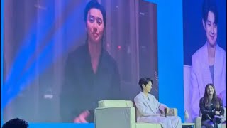 Wooga Squad video message for WooShik in fanmeeting choiwooshik 최우식 pinkypromise taehyung [upl. by Auqinimod]