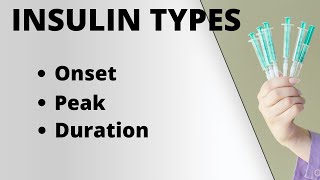 Insulin types  How it works  Onset peak amp duration [upl. by Yesnnyl359]