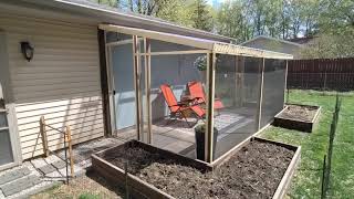 EASY DIY LEANTO SCREEN PORCH SUNROOM [upl. by Ad]