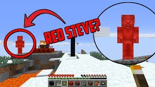 I am being STALKED by RED STEVE in Minecraft Scary Minecraft Video [upl. by Onairam]