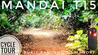 Cycling Mandai T15  Central Catchment PCN Gangsa Trail  Singapore garminvaria [upl. by Davidoff797]