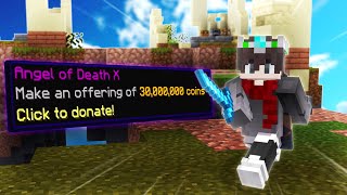 Buying Angel of Death X  Hypixel Skywars [upl. by Acirederf]