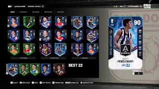 AFL 23  Pro Team Level 39 to 40 amp REWARD 96 Overall Dustin Martin LIVE PS5 [upl. by Terrie]