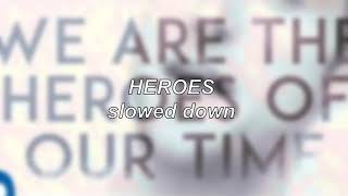 Måns Zelmerlöw  Heroes  Slowed Down [upl. by Ardnuhsed52]