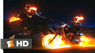 GHOST RIDER  First Transformation Scene  Nicolas Cage Marvel Movie [upl. by Pebrook184]