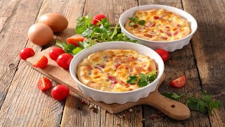 Recette  Quiche Lorraine sans pâte au Companion [upl. by Strohl277]