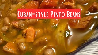 Making Cubanstyle Pinto Beans [upl. by Nosiaj917]