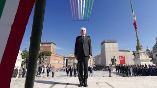 Mattarella allAltare della Patria  Festa della Repubblica [upl. by Gurl672]