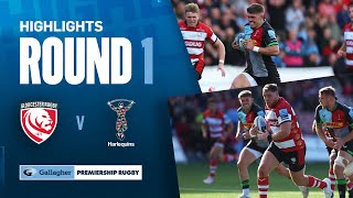 Gloucester v Harlequins  HIGHLIGHTS  Down To The Wire  Gallagher Premiership 202324 [upl. by Schroeder86]