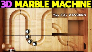 Top 100 3D Rube Goldberg Montage  Dynamic Machines [upl. by Llerryt233]