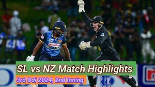 New Zealand Vs Sri Lanka 3rd Odi Highlights 2024  Sl vs NZ 2024 2nd Odi Highlights  Nz vs SL [upl. by Evangelia]