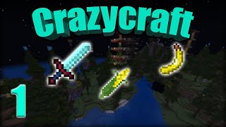 Crazycraft Modpack Series  Ep1 Bedrock Edition [upl. by Ylrebmic]