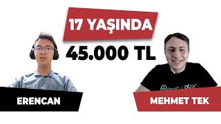 Erencan 17 Yaşında Nasıl ETicaret Yaparak 45000lik Satışa Ulaştı [upl. by Suzanne196]