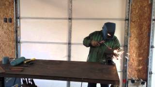 Stick Welding Techniques and Tips 7018 No Weave Fillet Weld [upl. by Sila]