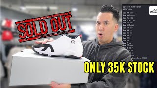 PEOPLE REGRET NOT BUYING  SOLDOUT  JORDAN 14 BLACK TOE PICK UP VLOG ONLY 35K STOCK [upl. by Claudine]