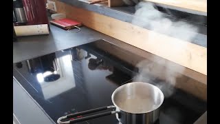 DIY downdraft kitchen range hood extractor with DIY carbon filter recirculation review test [upl. by Anibor417]