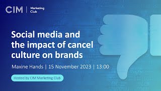 Social media amp the impact of cancel culture on brands [upl. by Kotz]