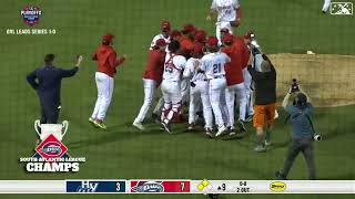 Greenville wins South Atlantic League championship [upl. by Eelydnarb]