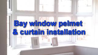 bay window pelmet curtains installation [upl. by Gibby630]