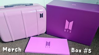 BTS Merch Box 5 Unboxing  What can fit [upl. by Maller640]