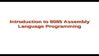 Assembly Language Program For Addition In 8085 Microprocessor [upl. by Robinette]