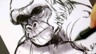 MediBang Paint Gorilla Sketch [upl. by Gibbs]