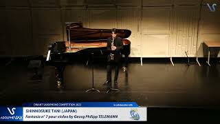 Shinnosuke TANI Japan plays Fantasie nº7 pour violon by GP Telemann [upl. by Ioved796]