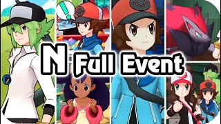 Pokémon Masters Ex  Hilbert Finally found N N Story Event amp Sync Pair HQ [upl. by Hillie]