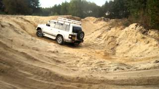 mitsubishi shogun pajero 28 td manual zdunska wola off road [upl. by Gnoix]