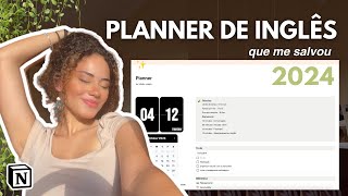 Como se planejar para estudar inglês sozinhoMeu planner [upl. by Carrillo]